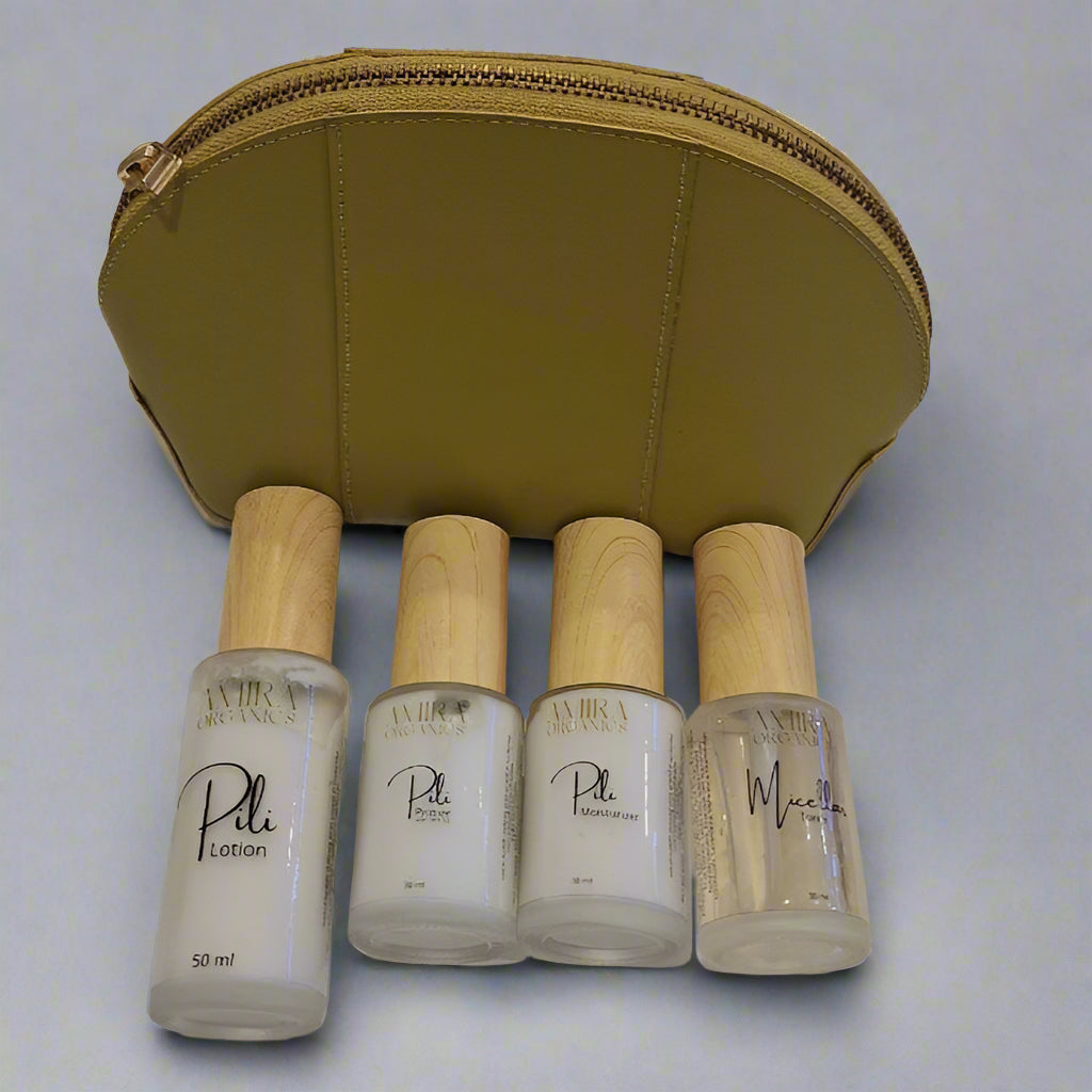 Travel Set with FREE Leather Pouch